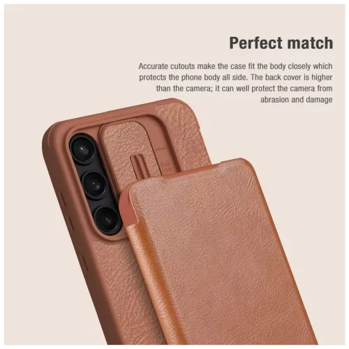 Nillkin Qin Book PRO tok Samsung Galaxy A55 5G készülékhez fekete