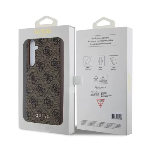 Guess 4G Charm tok Samsung Galaxy A35 5G készülékhez barna