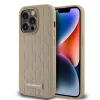 Karl Lagerfeld PU bőr Monogram Metal Logo MagSafe tok iPhone 15 Pro Max készülékhez bézs