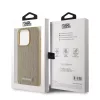 Karl Lagerfeld PU bőr Monogram Metal Logo MagSafe tok iPhone 15 Pro Max készülékhez bézs