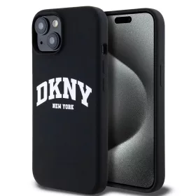   DKNY Liquid Silicone Arch Logo MagSafe tok iPhone 11 készülékhez fekete