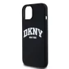 DKNY Liquid Silicone Arch Logo MagSafe tok iPhone 11 készülékhez fekete
