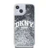 DKNY Liquid Glitter Arch Logo tok iPhone 11 készülékhez fekete
