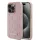 Karl Lagerfeld PU Leather Monogram Metal Logo MagSafe tok iPhone 15 Pro Max készülékhez rózsaszín