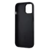 DKNY PU Leather Checkered Pattern Magsafe tok iPhone 15 készülékhez fekete