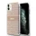 DKNY PC/TPU Repeat Pattern Tonal Stripe Magsafe tok iPhone 11 készülékhez rózsaszín