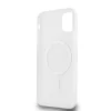 DKNY PC/TPU Repeat Pattern Tonal Stripe Magsafe tok iPhone 11 készülékhez rózsaszín