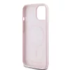 Karl Lagerfeld Liquid Silicone Karl and Choupette MagSafe tok iPhone 15 készülékhez rózsaszín