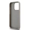 DKNY PU Leather Repeat Pattern Tonal Stripe tok iPhone 15 Pro készülékhez bézs
