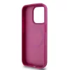 DKNY PU Leather Repeat Pattern Stack Logo MagSafe tok iPhone 15 Pro készülékhez rózsaszín