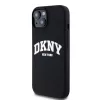DKNY Liquid Silicone Arch Logo MagSafe tok iPhone 14 készülékhez fekete