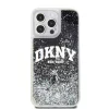 DKNY Liquid Glitter Arch Logo tok iPhone 15 Pro Max készülékhez fekete