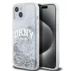 DKNY Liquid Glitter Arch Logo tok iPhone 15 készülékhez átlátszó