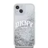 DKNY Liquid Glitter Arch Logo tok iPhone 15 készülékhez átlátszó