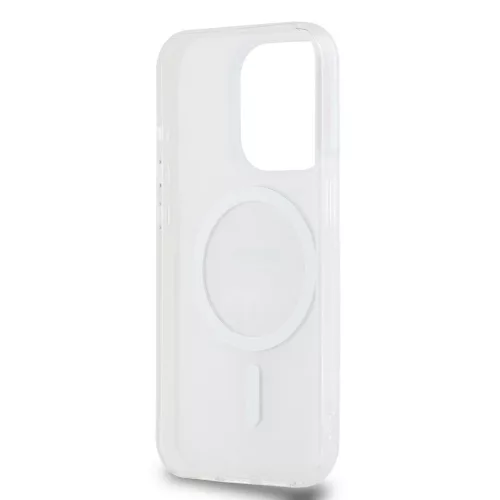 DKNY PC/TPU Repeat Pattern Tonal Stripe Magsafe tok iPhone 14 Pro készülékhez rózsaszín