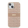 DKNY PC/TPU Repeat Pattern Tonal Stripe Magsafe tok iPhone 15 készülékhez rózsaszín