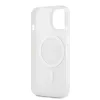 DKNY PC/TPU Repeat Pattern Tonal Stripe Magsafe tok iPhone 15 készülékhez rózsaszín