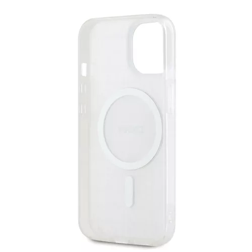 DKNY PC/TPU Repeat Pattern Tonal Stripe Magsafe tok iPhone 15 készülékhez rózsaszín