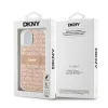 DKNY PC/TPU Repeat Pattern Tonal Stripe Magsafe tok iPhone 15 készülékhez rózsaszín