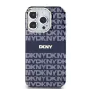 DKNY PC/TPU Repeat Pattern Tonal Stripe Magsafe tok iPhone 14 Pro Max készülékhez kék