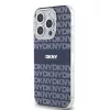DKNY PC/TPU Repeat Pattern Tonal Stripe Magsafe tok iPhone 14 Pro Max készülékhez kék