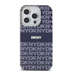 DKNY PC/TPU Repeat Pattern Tonal Stripe Magsafe tok iPhone 15 Pro Max készülékhez kék