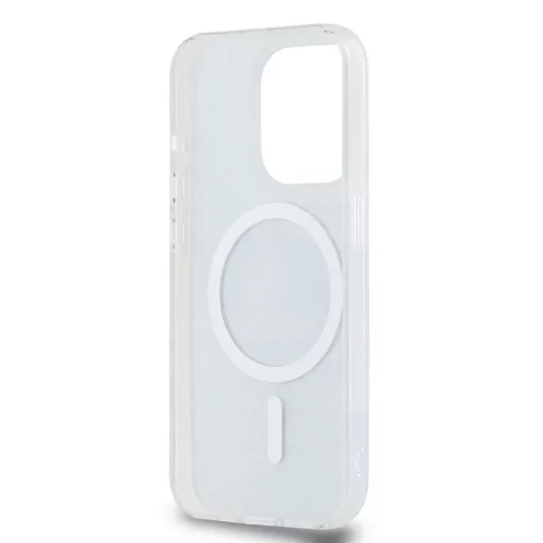DKNY PC/TPU Repeat Pattern Tonal Stripe Magsafe tok iPhone 15 Pro Max készülékhez kék