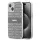 DKNY PC/TPU Repeat Pattern Tonal Stripe Magsafe tok iPhone 14 készülékhez bézs