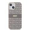 DKNY PC/TPU Repeat Pattern Tonal Stripe Magsafe tok iPhone 14 készülékhez bézs