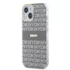 DKNY PC/TPU Repeat Pattern Tonal Stripe Magsafe tok iPhone 14 készülékhez bézs