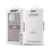 DKNY PC/TPU Repeat Pattern Tonal Stripe Magsafe tok iPhone 14 készülékhez bézs