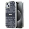 DKNY PC/TPU Repeat Pattern Tonal Stripe Magsafe tok iPhone 13 készülékhez fekete