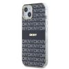 DKNY PC/TPU Repeat Pattern Tonal Stripe Magsafe tok iPhone 13 készülékhez fekete