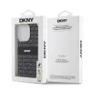 DKNY PC/TPU Repeat Pattern Tonal Stripe Magsafe tok iPhone 13 Pro készülékhez fekete