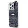 DKNY PC/TPU Repeat Pattern Tonal Stripe Magsafe tok iPhone 13 Pro Max készülékhez fekete