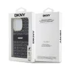 DKNY PC/TPU Repeat Pattern Tonal Stripe Magsafe tok iPhone 13 Pro Max készülékhez fekete