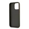 DKNY PU Leather Stack Logo csuklópántos tok iPhone 15 Pro készülékhez barna