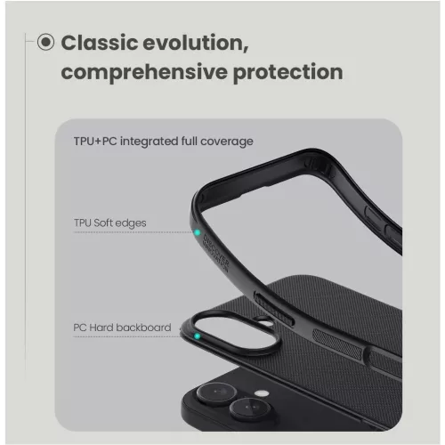 Nillkin Super Frosted PRO háttaltok Apple iPhone 16 készülékhez kék