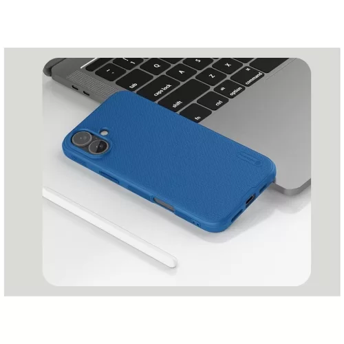 Nillkin Super Frosted PRO háttaltok Apple iPhone 16 készülékhez kék