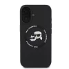 Karl Lagerfeld Liquid Silicone K&CH Heads MagSafe tok iPhone 16 készülékhez fekete