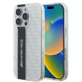   AMG Carbon Pattern tok iPhone 16 Pro Max készülékhez fehér