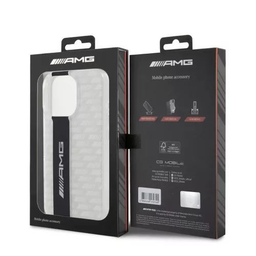 AMG Carbon Pattern tok iPhone 16 Pro Max készülékhez fehér