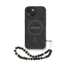 Guess PU Leather 4G Colored Ring Strap MagSafe tok iPhone 14 készülékhez fekete