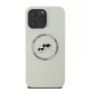 Karl Lagerfeld Liquid Silicone K&CH Heads MagSafe tok iPhone 16 Pro készülékhez bézs