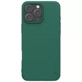   Nillkin Super Frosted PRO hátsó tok az Apple iPhone 16 Pro Max készülékhez sötét zöld