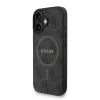 Guess PU Leather 4G Colored Ring Strap MagSafe tok iPhone 16 készülékhez fekete