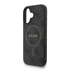 Guess PU Leather 4G Colored Ring Strap MagSafe tok iPhone 16 készülékhez fekete