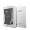 Guess PU Leather 4G Colored Ring Strap MagSafe tok iPhone 16 készülékhez fekete