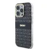 DKNY PC/TPU Repeat Pattern Tonal Stripe Magsafe Tok iPhone 16 Pro Max készülékhez fekete