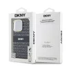 DKNY PC/TPU Repeat Pattern Tonal Stripe Magsafe Tok iPhone 16 Pro Max készülékhez fekete